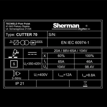 Sherman CUTTER 70